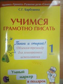 Учимся грамотно писать: тетрадь по русскому языку для 1 класса.