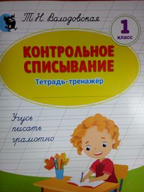 Контрольное списывание. Тетрадь-тренажёр по русскому языку для 1 класса.